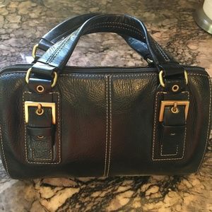 Etienne Aigner Black Leather Handbag Purse